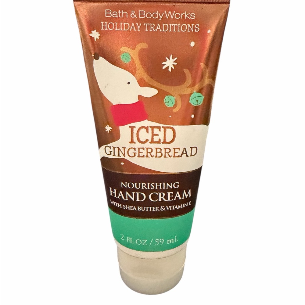 Discontinued Bath & Body Works Iced Gingerbread Hand Cream 2 oz Holiday Traditi